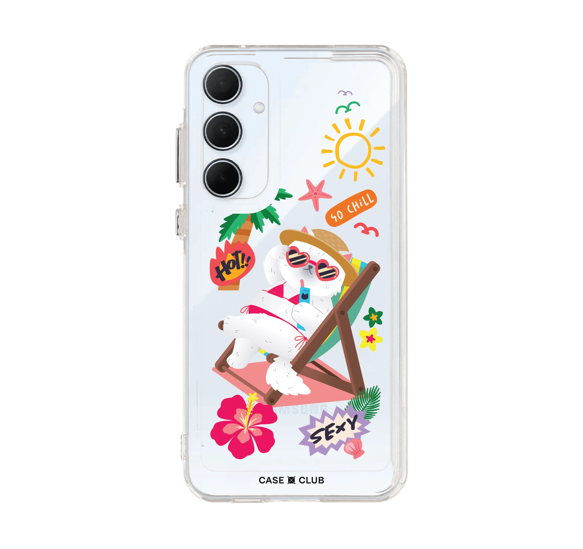 เคสใส samsung a55 น้องเหมียวบิกินี่สุดแซ่บ